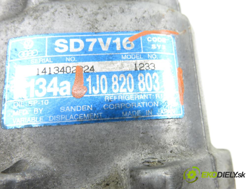 VW GOLF IV (1J1) HB 2003 74,00 1.9 TDI PD 101 - AXR 1896,00 KOMPRESOR: klimatizácie 1J0820803K (Kompresor klimatizácie)