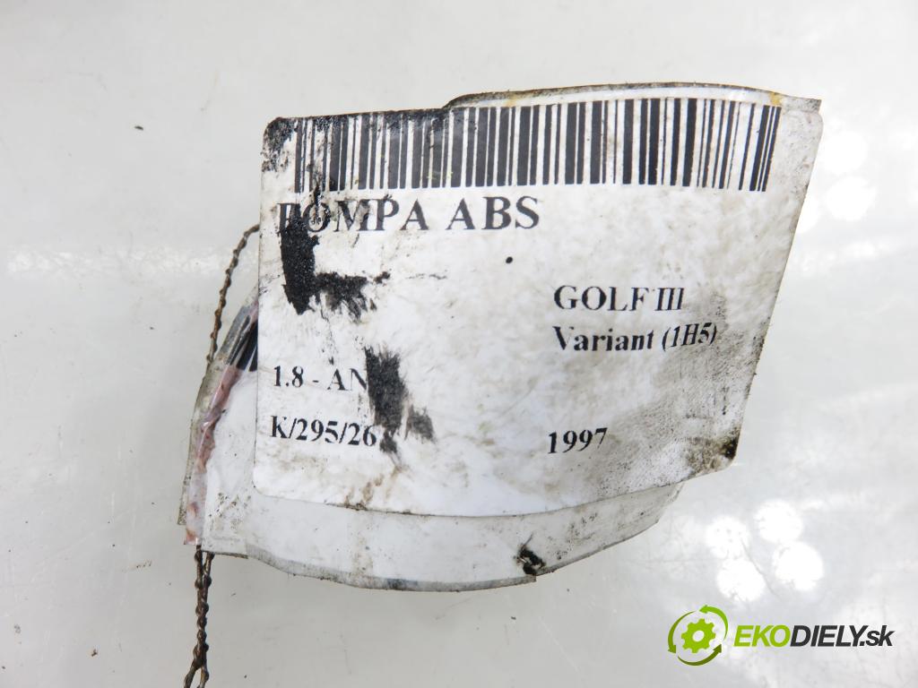 VW GOLF III Variant (1H5) KOMBI 1997 55,00 1.8 - ANN 1781,00 Pumpa ABS 3A0907379D ; 10094603113 ; 10020400824 (Pumpa ABS)