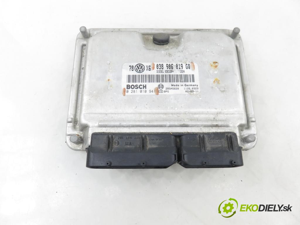 VW PASSAT B5.5 Variant (3B6) KOMBI 2002 96,00 1.9 TDI PD 130 - AVF 1896,00 Riadiaca jednotka Motor 038906019GQ ; 0281010941