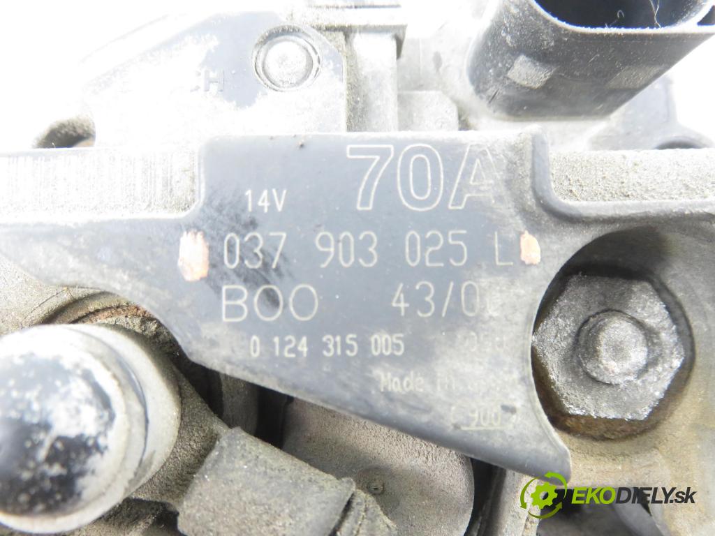 VW POLO Variant (6V5) KOMBI 2000 55,00 1.4 16V - AUA 1390,00 Alternátor 037903025L (Alternátor)