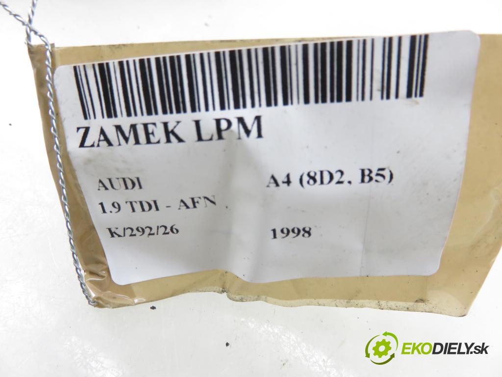 AUDI A4 (8D2, B5) KOMBI 1998 81,00 1.9 TDI 110 - AFN 1896,00 zámok LPM 8D1837015F