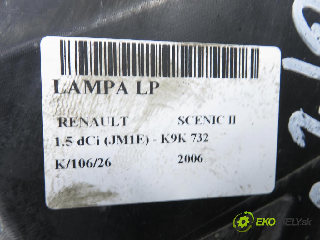 RENAULT SCENIC II (JM0/1_) MINIVAN 2006 78,00 1.5 dCi 106 - K9K 732 1461,00 Svetlo LP