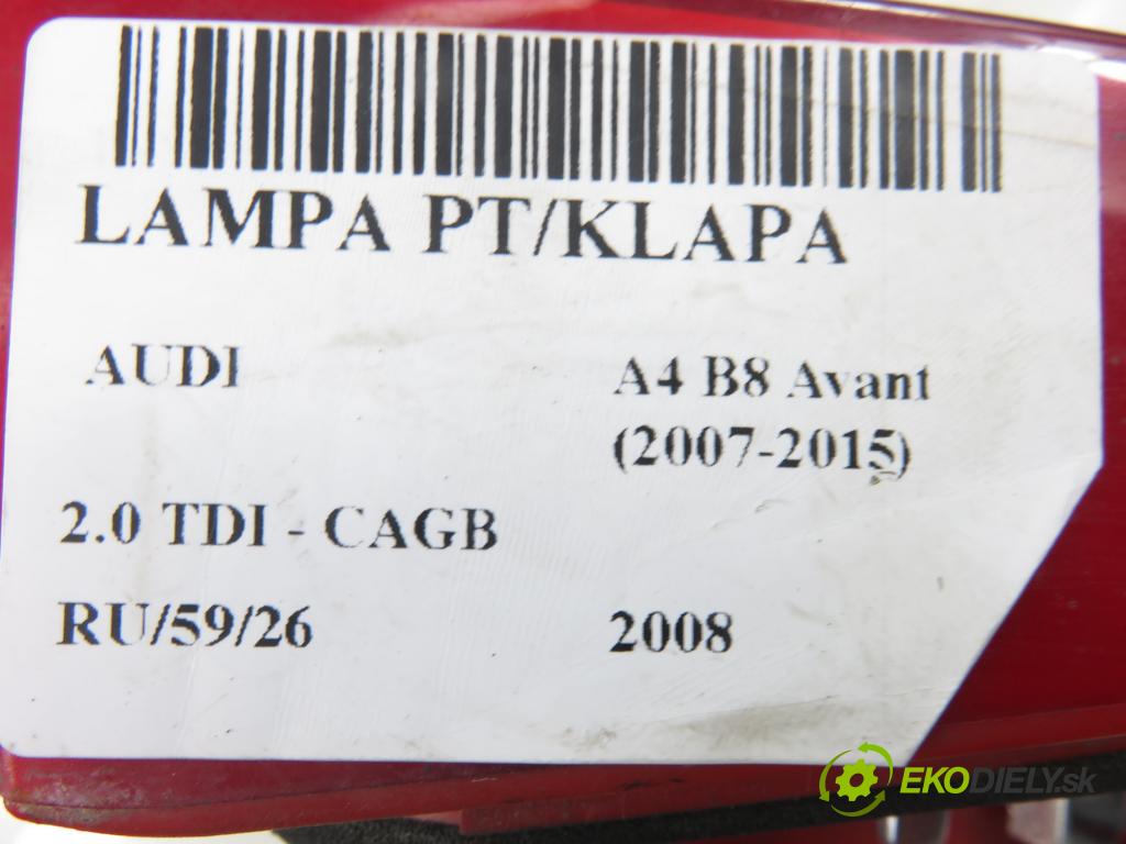 AUDI A4 Avant (8K5, B8) KOMBI 2008 100,00 2.0 TDI - CAGB 1968,00 Svetlo pravé zadné kufor 21969002
