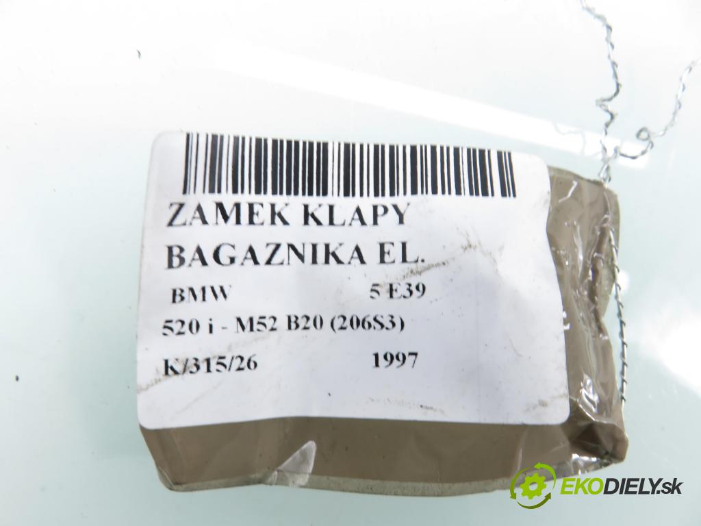 BMW 5 (E39) SEDAN 1997 110,00 520 i 150 - M52 B20 (206S3) 1991,00 zámok dverí kufor EL. 8172177