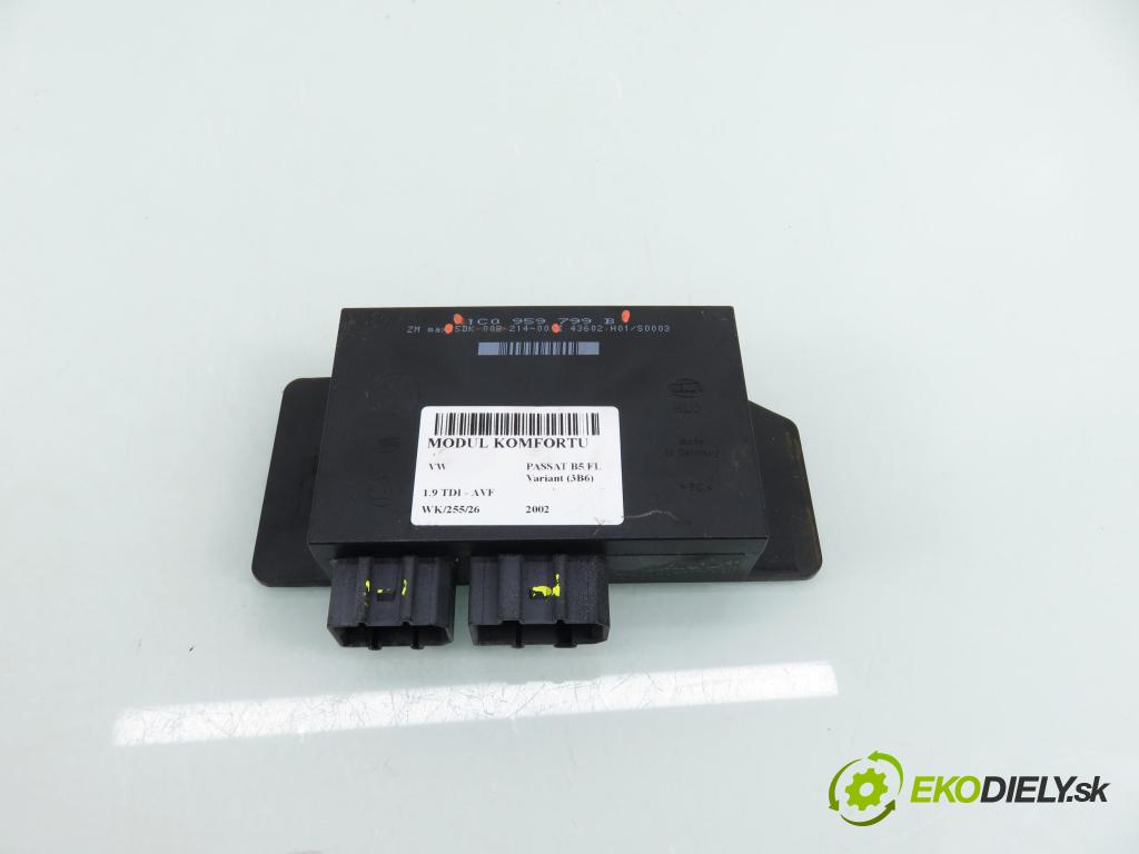VW PASSAT B5.5 Variant (3B6) KOMBI 2002 96,00 1.9 TDI PD 130 - AVF 1896,00 MODUL komfortu 1C0959799B ; 5DK00821400