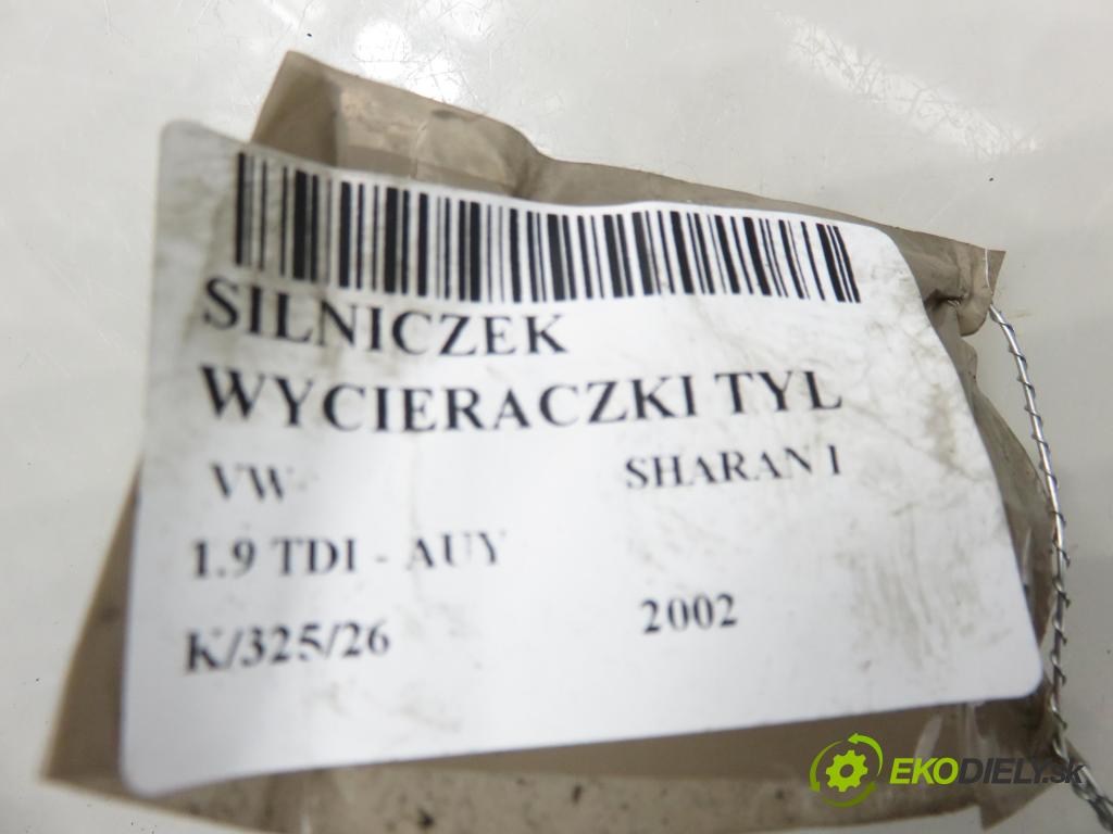 VW SHARAN (7M8, 7M9, 7M6) HB 2002 85,00 1.9 TDI PD 115 - AUY 1896,00 motorek stěrače ZADNÍ: 7M3955711 ; 404637B