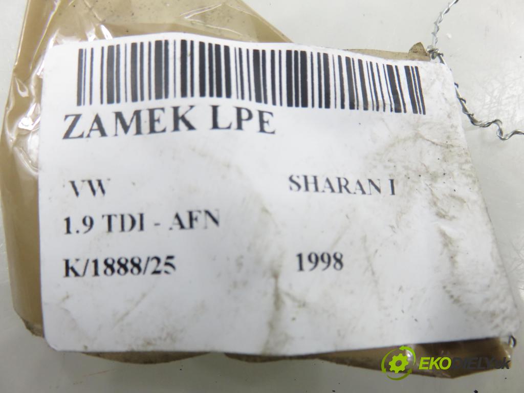 VW SHARAN (7M8, 7M9, 7M6) MINIVAN 1998 81,00 1.9 TDI 110 - AFN 1896,00 zámok 93BG220A20DD