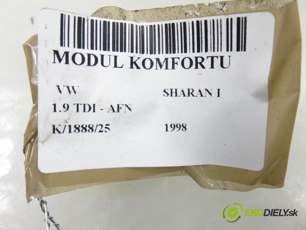 VW SHARAN (7M8, 7M9, 7M6) MINIVAN 1998 81,00 1.9 TDI 110 - AFN 1896,00 MODUL komfortu 7M0962258F ; S108145300F