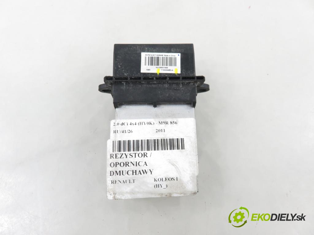RENAULT KOLEOS I (HY_) SUV 2011 110,00 2.0 dCi 4x4 150 1995,00 rezistor / REOSTAT: topení T1000948E ; T1000948EA