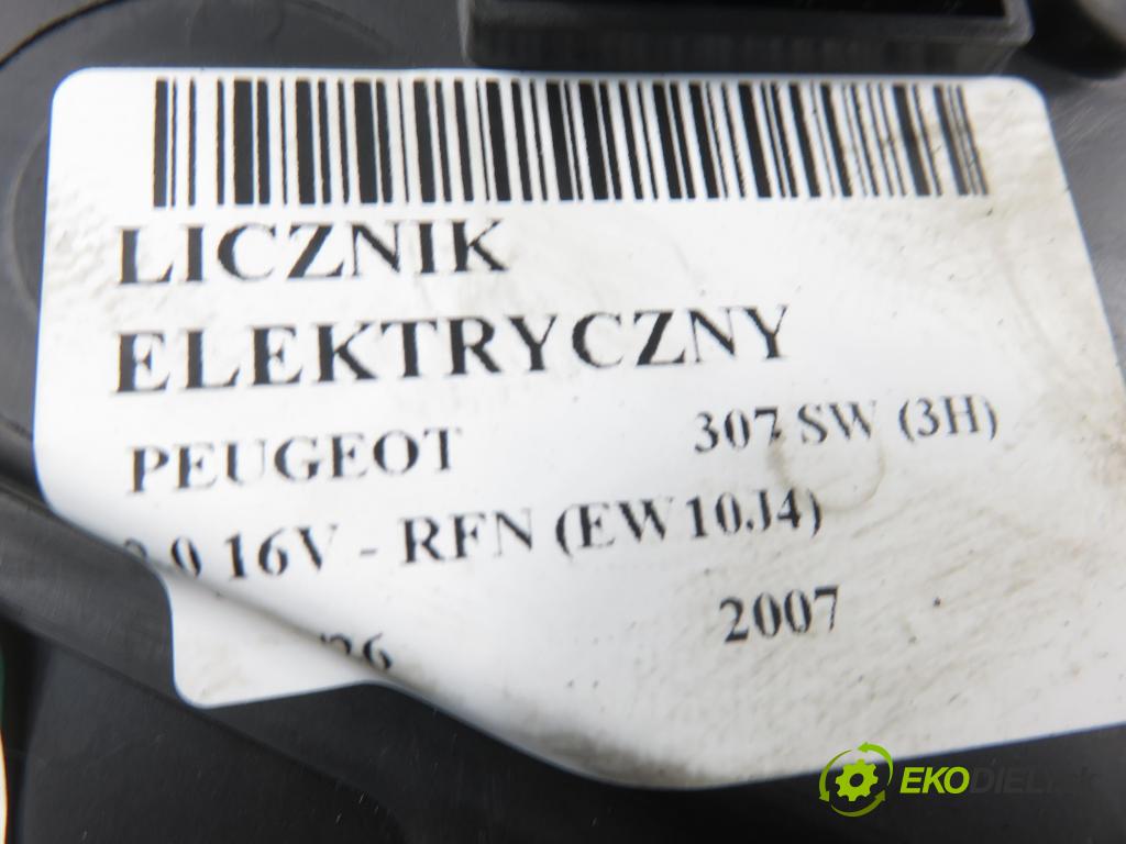 PEUGEOT 307 SW (3H) KOMBI 2007 103,00 2.0 16V - RFN (EW10J4) 1997,00 Prístrojovka elektrický 9661323080 ; P9661323080