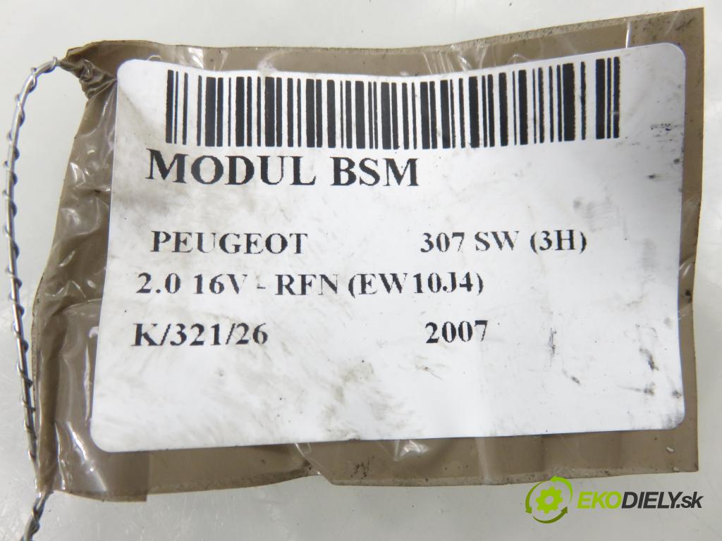 PEUGEOT 307 SW (3H) KOMBI 2007 103,00 2.0 16V - RFN (EW10J4) 1997,00 MODUL BSM 9661708280 ; S11990090