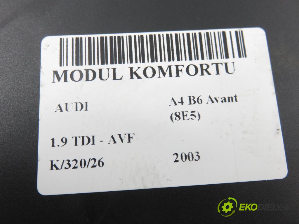 AUDI A4 Avant (8E5, B6) KOMBI 2003 96,00 1.9 TDI PD 130 - AVF 1896,00 MODUL komfortu 8E0959433AS ; 00002726B3