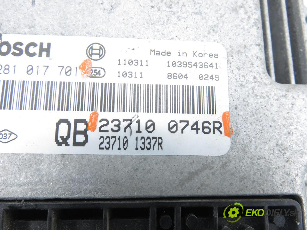 RENAULT KOLEOS I (HY_) SUV 2011 110,00 2.0 dCi 4x4 150 1995,00 řídící jednotka motora 0281017701 ; 237100746R