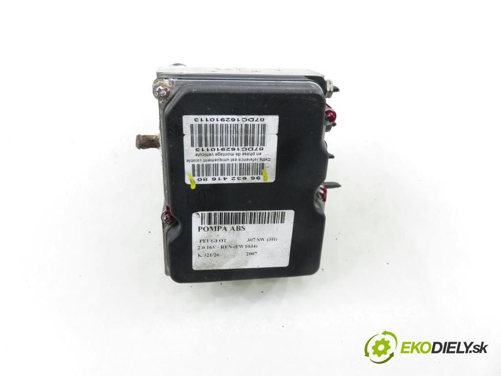 PEUGEOT 307 SW (3H) KOMBI 2007 103,00 2.0 16V - RFN (EW10J4) 1997,00 pumpa ABS 0265950636 ; 9661887180 ; 9663241680 (Pumpa ABS)