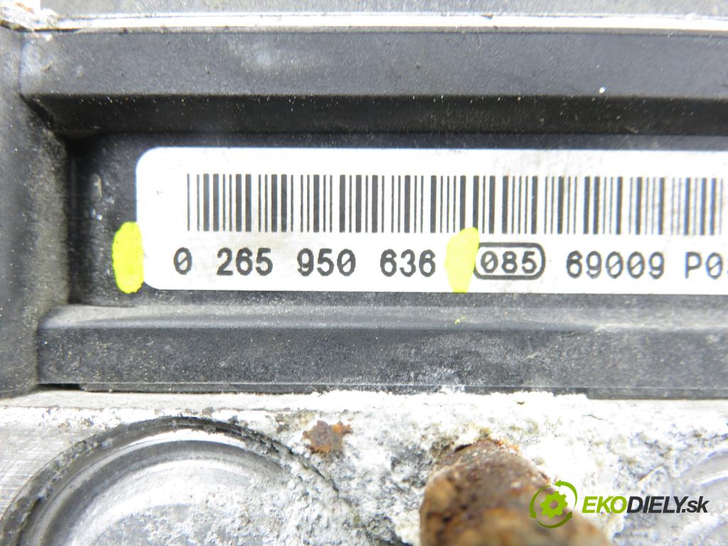 PEUGEOT 307 SW (3H) KOMBI 2007 103,00 2.0 16V - RFN (EW10J4) 1997,00 pumpa ABS 0265950636 ; 9661887180 ; 9663241680 (Pumpa ABS)