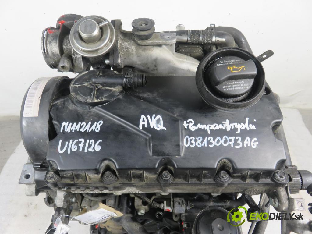 VW TOURAN (1T1, 1T2) MINIVAN 2004 74,00 1.9 TDI PD 100 - AVQ 1896,00 motor DIESLA AVQ