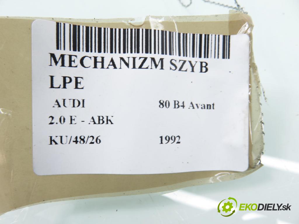 AUDI 80 Avant (8C, B4) KOMBI 1992 85,00 2.0 E - ABK 1984,00 mechanismus oken 893959801B