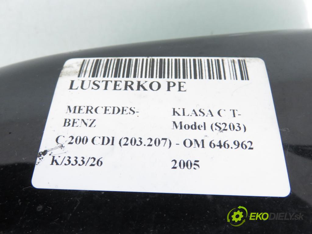 MERCEDES-BENZ KLASA C T-Model (S203) KOMBI 2005 90,00 C 200 CDI (203.207) 122 - OM 646.962 2148,00 Spätné zrkadlo