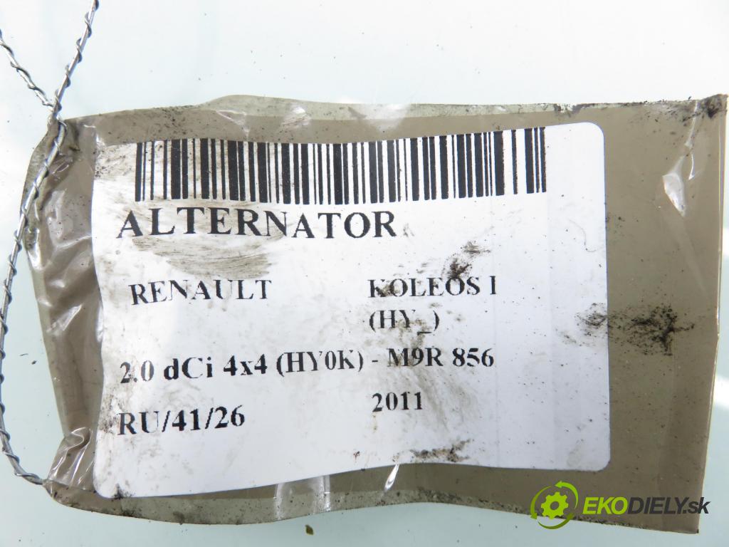 RENAULT KOLEOS I (HY_) SUV 2011 110,00 2.0 dCi 4x4 150 1995,00 Alternátor 23100JG71B (Alternátor)