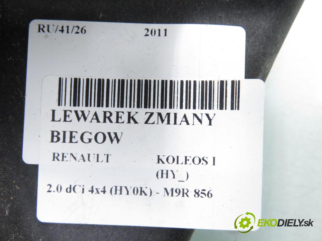 RENAULT KOLEOS I (HY_) SUV 2011 110,00 2.0 dCi 4x4 150 1995,00 ZVEDÁK: JY00A