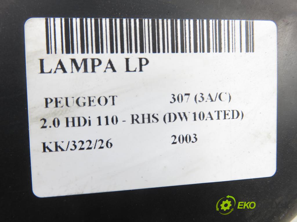 PEUGEOT 307 (3A/C) HB 2003 79,00 2.0 HDi 110 - RHS 1997,00 svetla PŘEDNÍ: