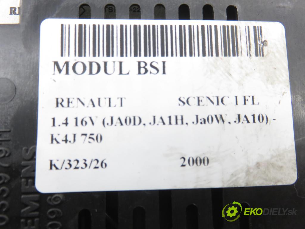 RENAULT SCENIC I (JA0/1_) MINIVAN 2000 70,00 1.4 16V 95 -  K4J 750 1390,00 MODUL BSI 8200029342A ; S108502610C