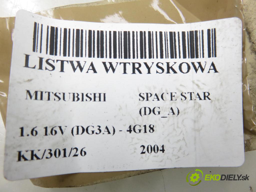 MITSUBISHI SPACE STAR nadwozie wielkoprzestrzenne (MPV) (DG_A) MINIVAN 2004 72,00 1.6 16V (DG3A) 98 - 4G18 1584,00 lišta vstřikovací CDH210 (Vstřikovací lišta)