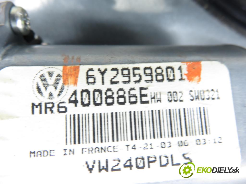 VW POLO (9N_) HB 2006 40,00 1.2 - BMD 1198,00 Mechanizmus okien 6Y2959801 ; 6Q4837756