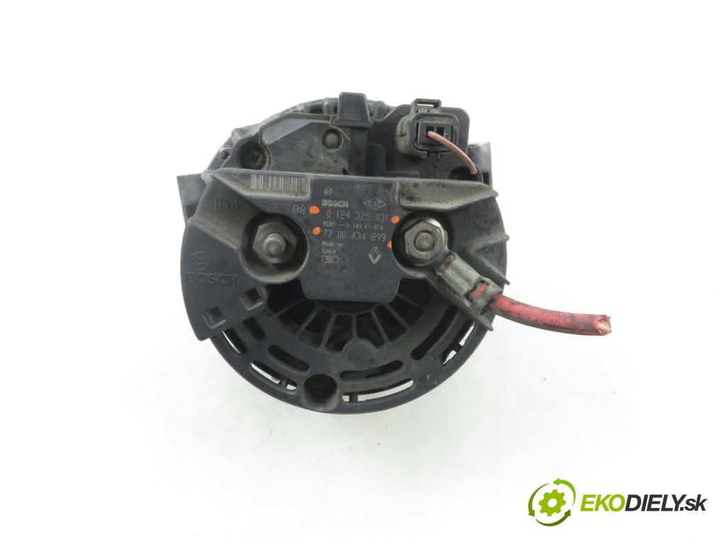 RENAULT SCENIC I (JA0/1_) MINIVAN 2000 70,00 1.4 16V 95 -  K4J 750 1390,00 Alternátor 0124325031 ; 7700434899 (Alternátor)