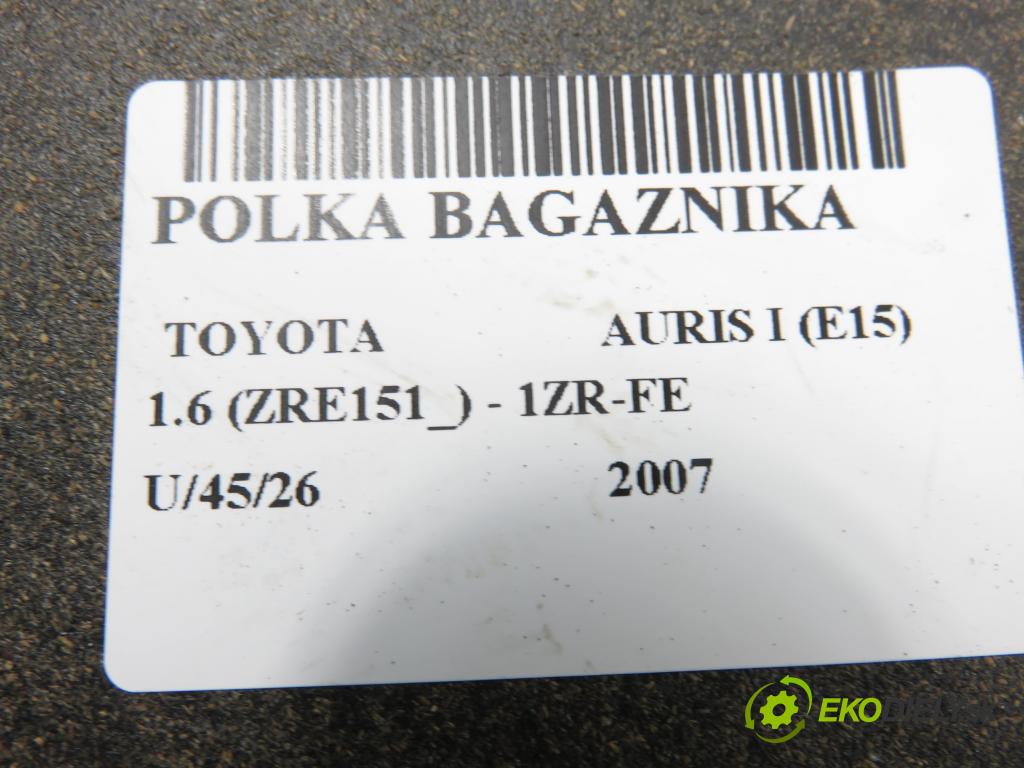 TOYOTA AURIS (_E15_) HB 2007 91,00 1.6 Dual-VVTi 124 - 1ZR-FE 1598,00 POLKA: kufr 6433002440
