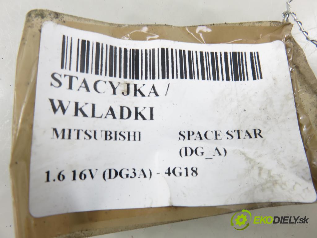 MITSUBISHI SPACE STAR nadwozie wielkoprzestrzenne (MPV) (DG_A) MINIVAN 2004 72,00 1.6 16V (DG3A) 98 - 4G18 1584,00 spinačka / zámky