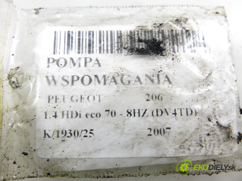 PEUGEOT 206 liftback (2A/C) HB 2007 50,00 1.4 HDi 8V 70 - 8HZ 1398,00 Pumpa servočerpadlo 9662128480 ; 26086355QK ; 9637000980 (Servočerpadlo)