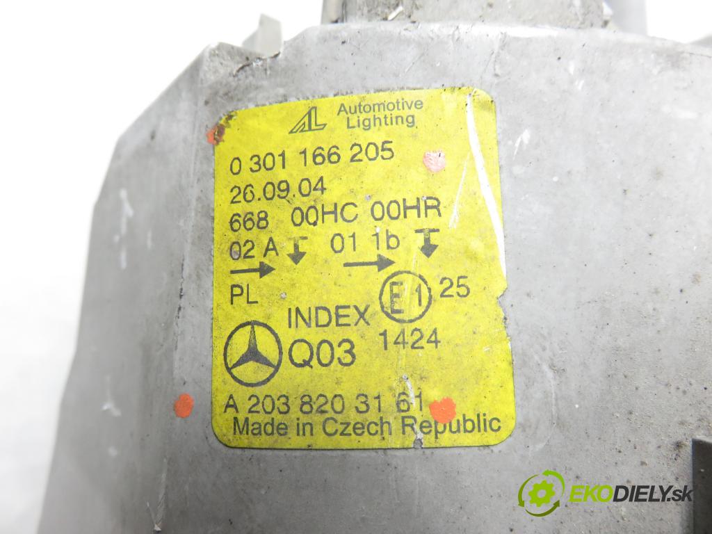 MERCEDES-BENZ KLASA C T-Model (S203) KOMBI 2005 90,00 C 200 CDI (203.207) 122 - OM 646.962 2148,00 Svetlo LP 0301166205