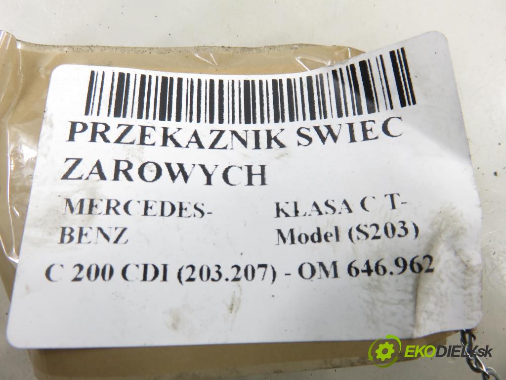 MERCEDES-BENZ KLASA C T-Model (S203) KOMBI 2005 90,00 C 200 CDI (203.207) 122 - OM 646.962 2148,00 RELÉ: SWIEC: A6461536579