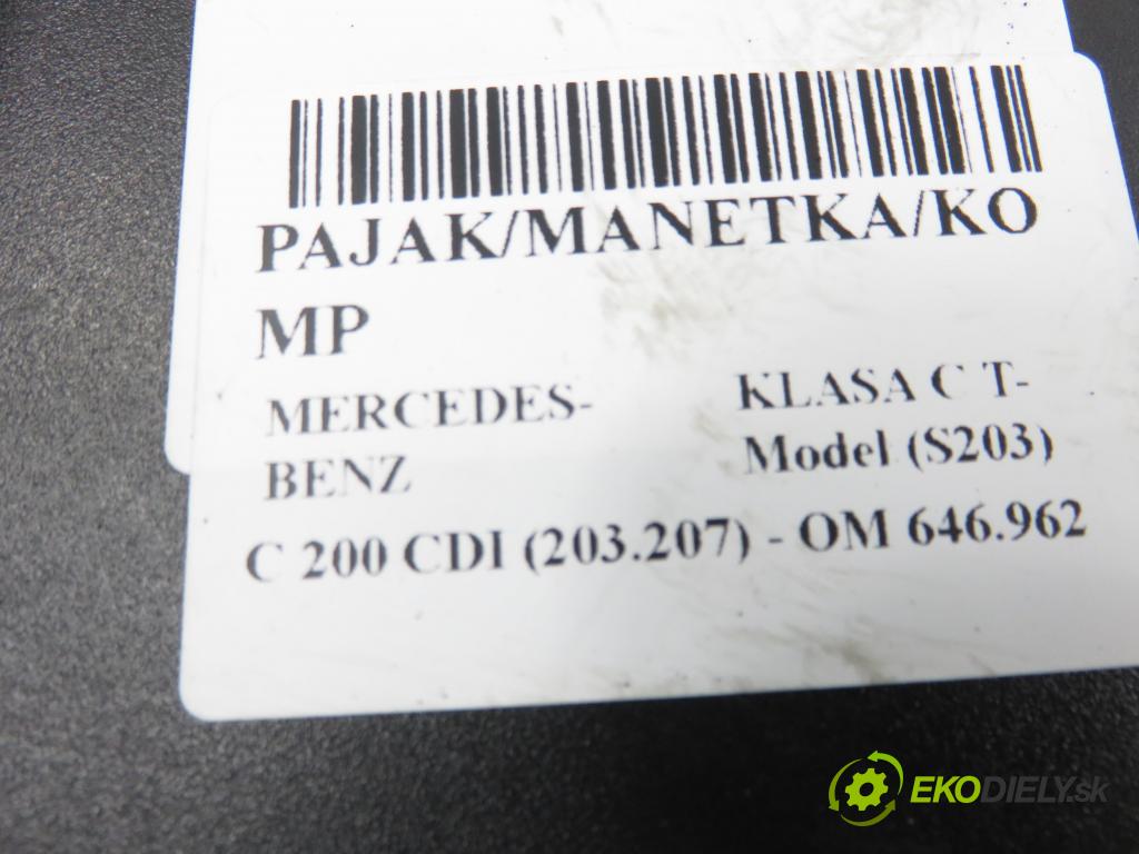 MERCEDES-BENZ KLASA C T-Model (S203) KOMBI 2005 90,00 C 200 CDI (203.207) 122 - OM 646.962 2148,00 páčka/prepínač A2035405845