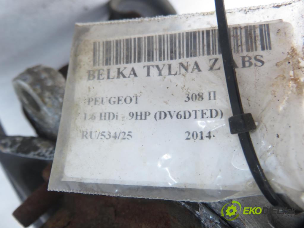 PEUGEOT 308 II HB 2014 68,00 1.6 HDi - 9HP (DV6DTED) 1560,00 výztuha zadní část ABS