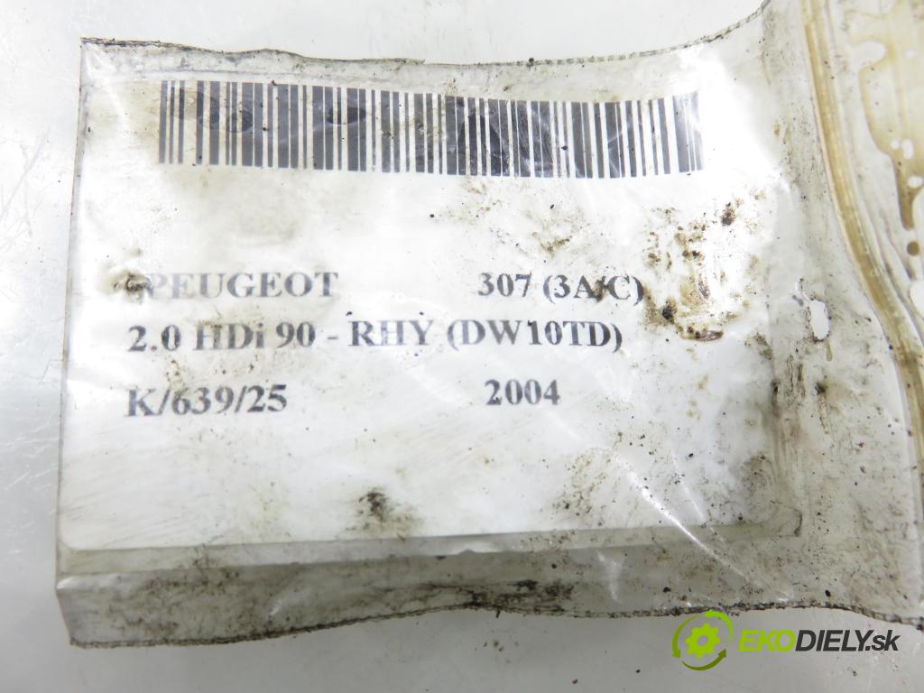 PEUGEOT 307 (3A/C) HB 2004 66,00 2.0 HDi 90 - RHY (DW10TD) 1997,00 vstřikovač 9636819380 (Vstřikovač paliva)