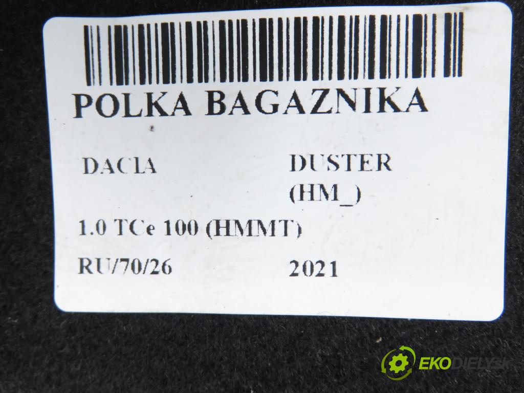 DACIA DUSTER (HM_) SUV 2021 74,00 1.0 TCe 100 (HMMT) 999,00 POLKA: kufor 794203522R