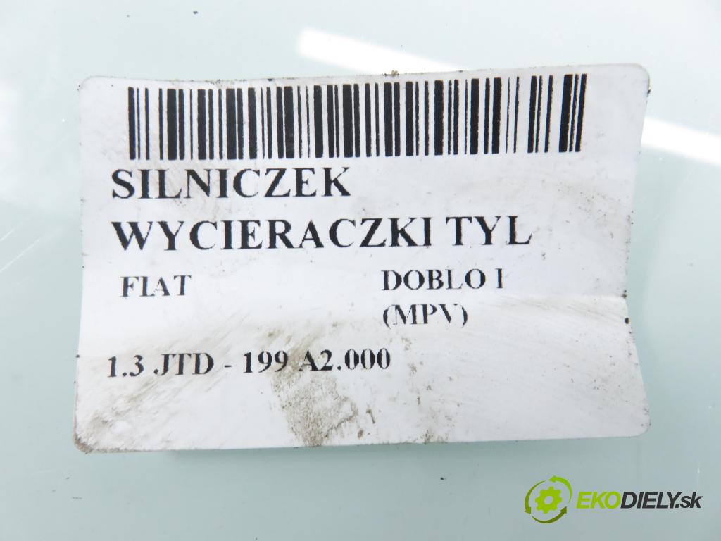FIAT DOBLO nadwozie wielkoprzestrzenne (MPV) (119_, 223_) KOMBIVAN 2006 55,00 1.3 JTD - 199 A2.000 1248,00 motorek stěrače ZADNÍ: 64343021