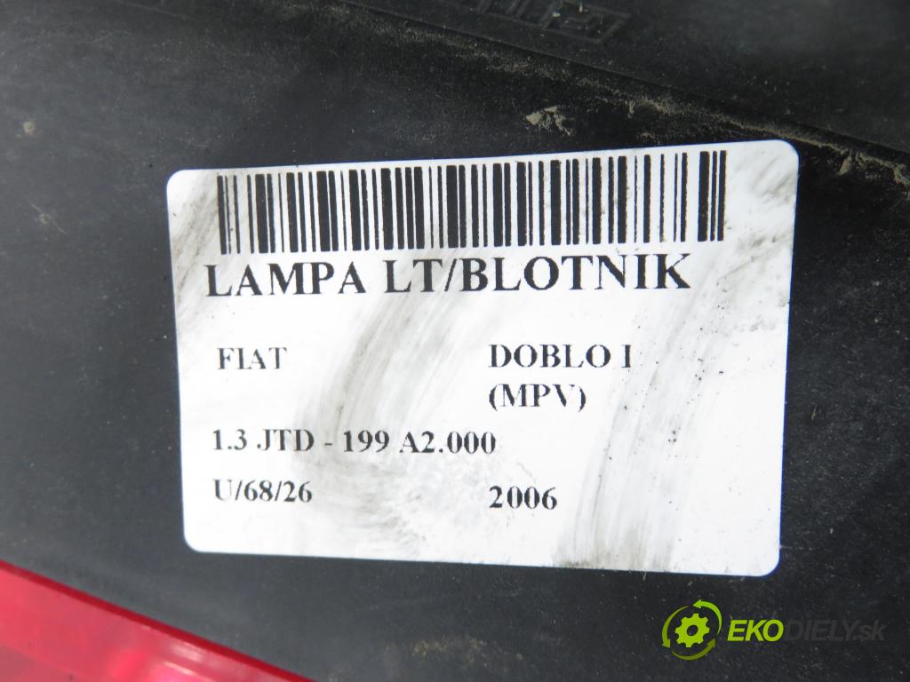 FIAT DOBLO nadwozie wielkoprzestrzenne (MPV) (119_, 223_) KOMBIVAN 2006 55,00 1.3 JTD - 199 A2.000 1248,00 Svetlo ľavé zadné 51755145