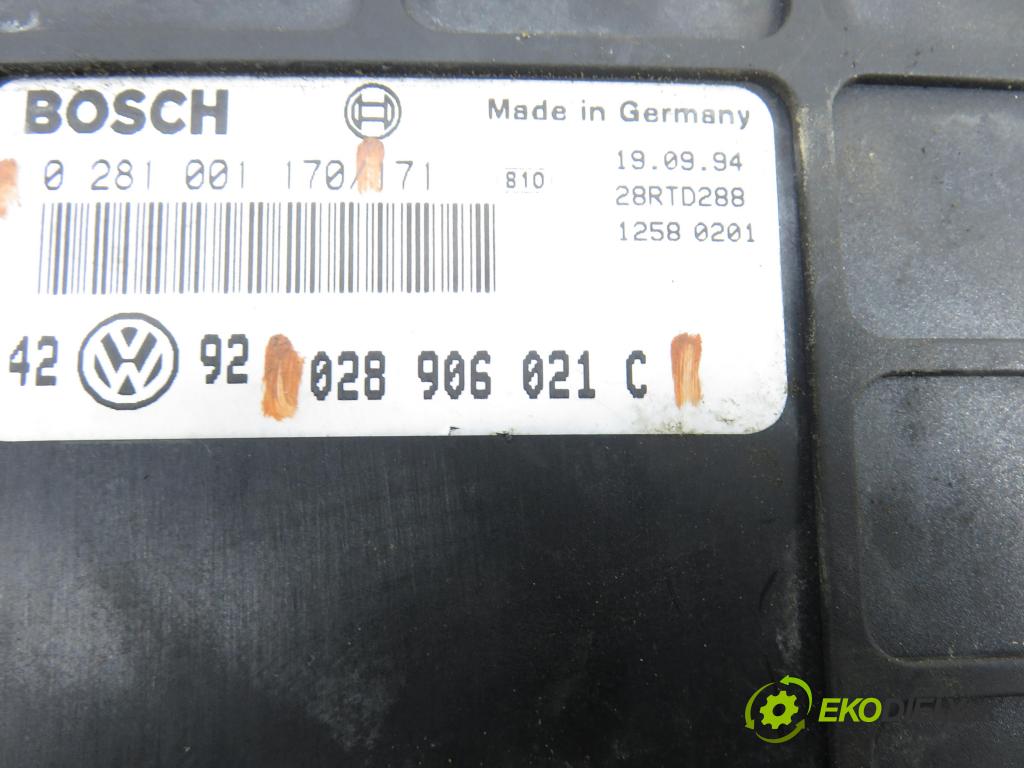 VW GOLF III (1H1) HB 1994 66,00 1.9 TDI 90 - 1Z 1896,00 Riadiaca jednotka Motor 028906021C ; 0281001170