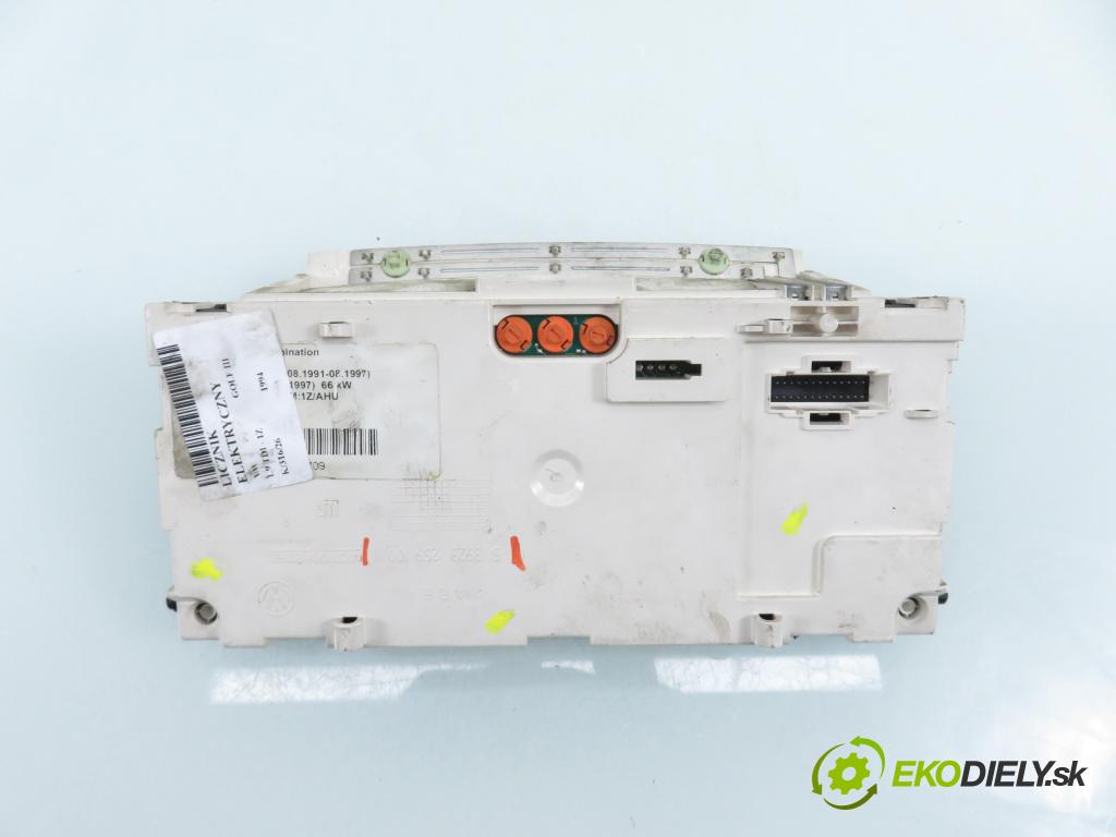 VW GOLF III (1H1) HB 1994 66,00 1.9 TDI 90 - 1Z 1896,00 Prístrojovka elektrický 5392325900G