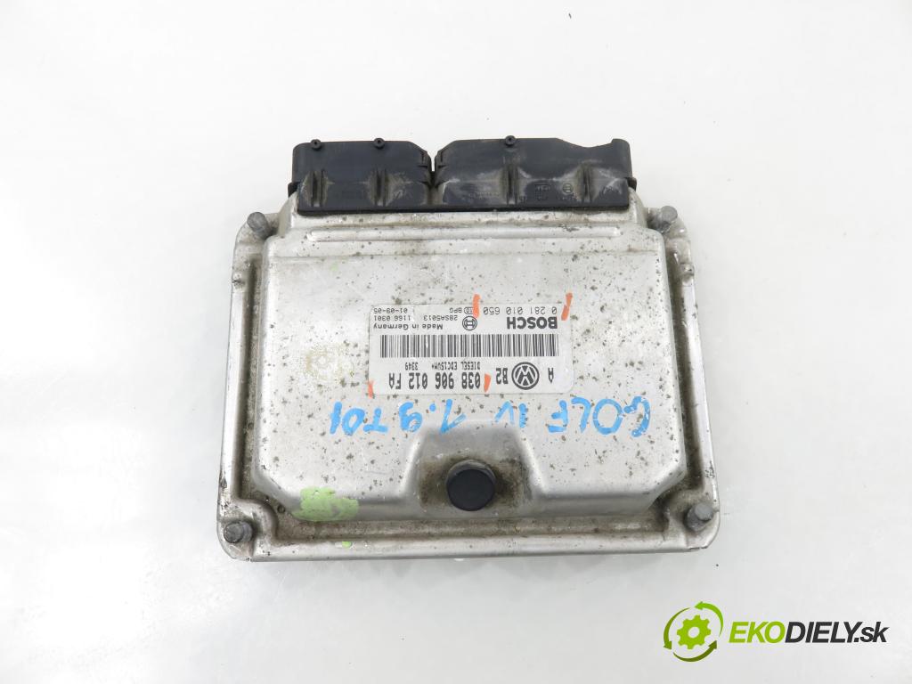 VW GOLF IV (1J1) HB 2001 66,00 1.9 TDI 90 - ALH 1896,00 Riadiaca jednotka Motor 038906012FA ; 0281010650