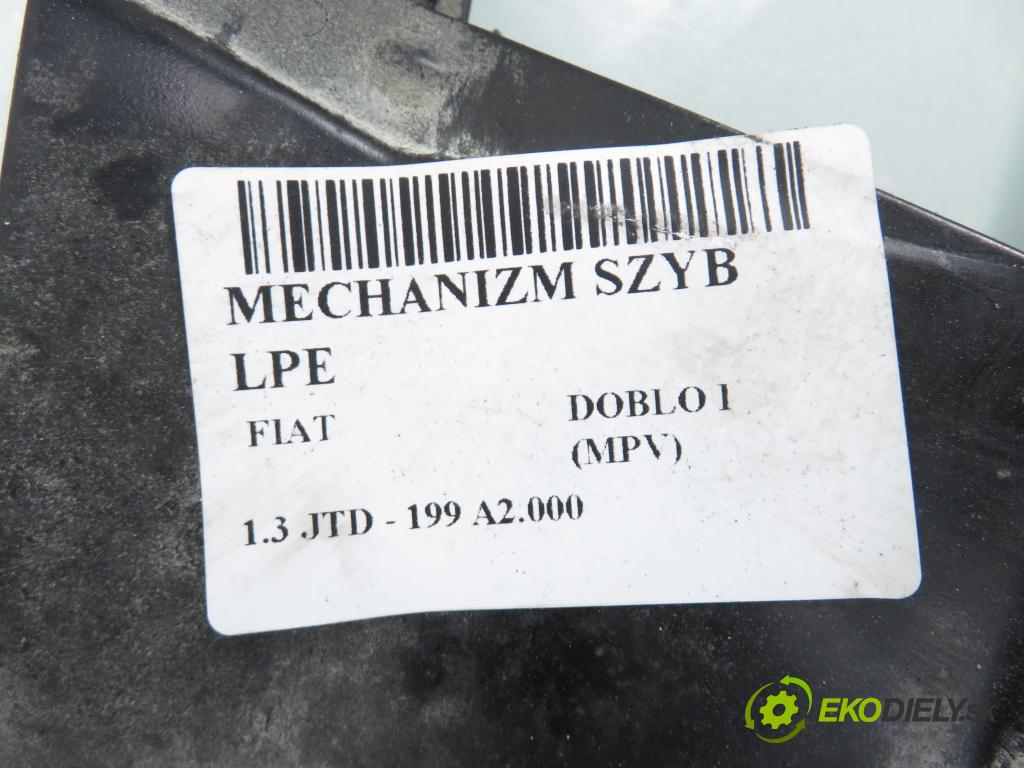 FIAT DOBLO nadwozie wielkoprzestrzenne (MPV) (119_, 223_) KOMBIVAN 2006 55,00 1.3 JTD - 199 A2.000 1248,00 Mechanizmus okien 479000