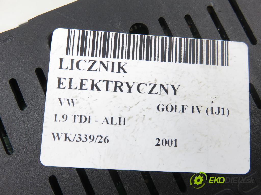 VW GOLF IV (1J1) HB 2001 66,00 1.9 TDI 90 - ALH 1896,00 Prístrojovka elektrický 1J0920926CX