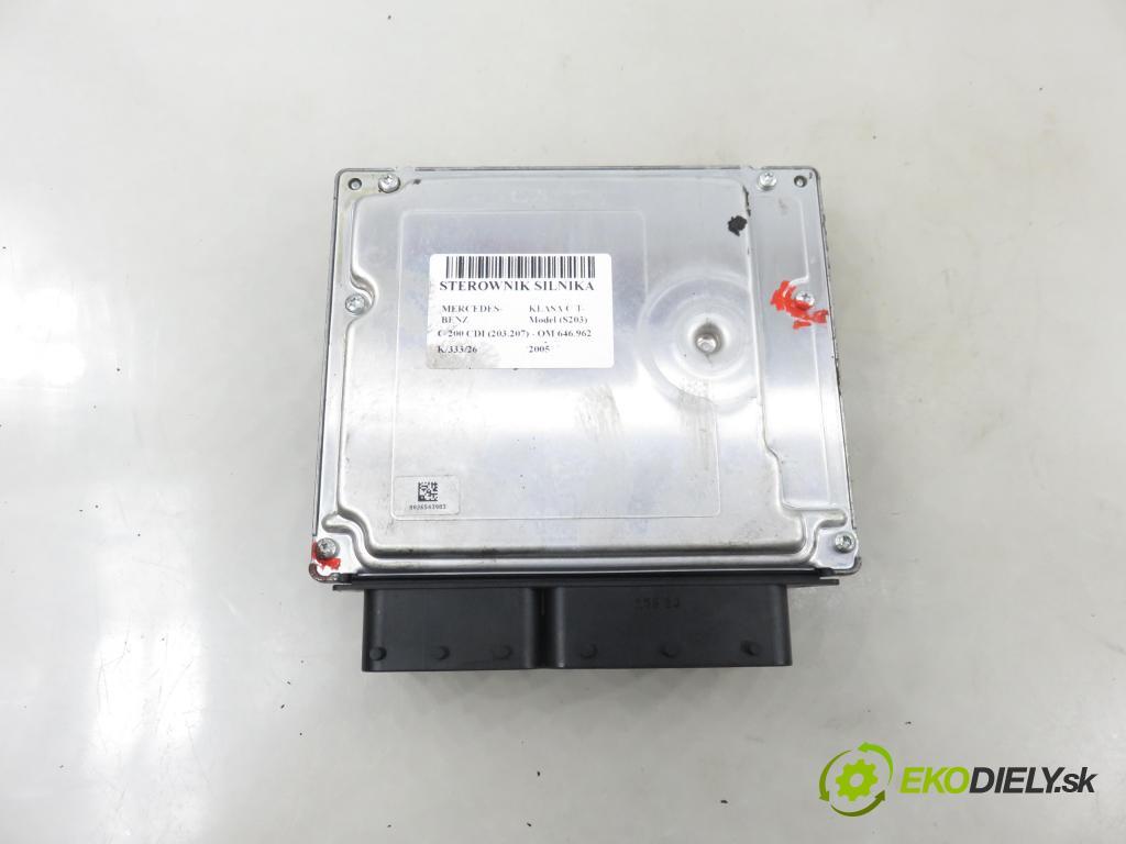 MERCEDES-BENZ KLASA C T-Model (S203) KOMBI 2005 90,00 C 200 CDI (203.207) 122 - OM 646.962 2148,00 řídící jednotka motora A6461504077 ; 0281014650