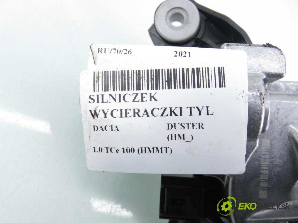 DACIA DUSTER (HM_) SUV 2021 74,00 1.0 TCe 100 (HMMT) 999,00 Motorček stierače zadné A4538205800 ; 0390205080