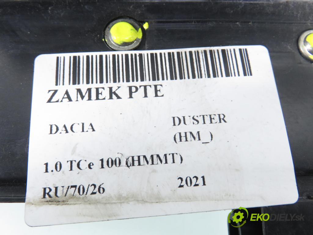 DACIA DUSTER (HM_) SUV 2021 74,00 1.0 TCe 100 (HMMT) 999,00 zámok PTE