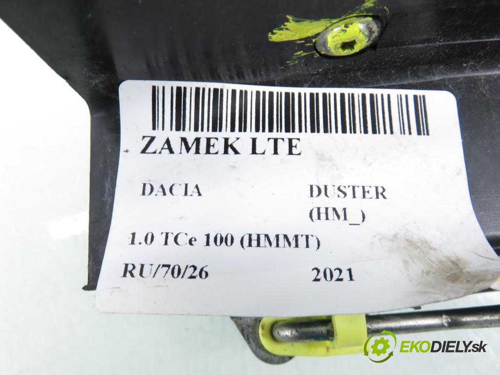 DACIA DUSTER (HM_) SUV 2021 74,00 1.0 TCe 100 (HMMT) 999,00 zámok LTE