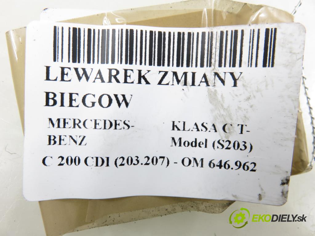 MERCEDES-BENZ KLASA C T-Model (S203) KOMBI 2005 90,00 C 200 CDI (203.207) 122 - OM 646.962 2148,00 ZVEDÁK: A2032676224
